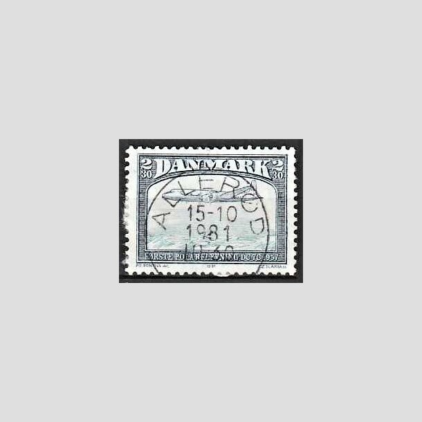 FRIMRKER DANMARK | 1981 - AFA 740 - Flyvning - 2,30 Kr. sortbl/bl - Lux Stemplet Allerd