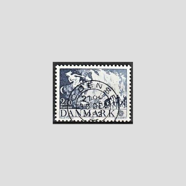 FRIMRKER DANMARK | 1981 - AFA 728 - Folklore - 2,00 Kr. bl - Pragt Stemplet