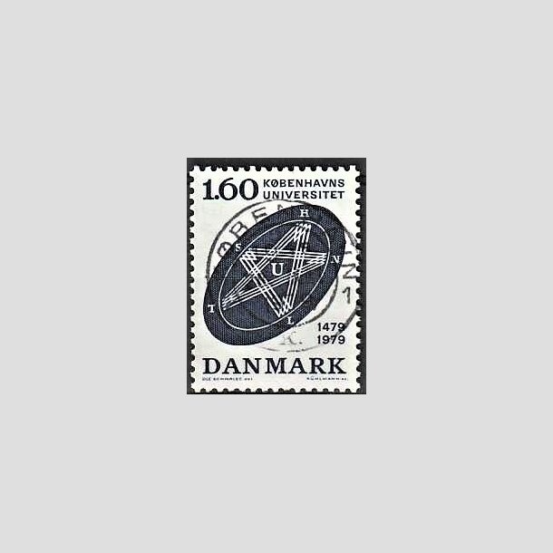 FRIMRKER DANMARK | 1979 - AFA 674 - Kbenhavns Universitet 500 r - 1,60 Kr. bl - Lux Stemplet