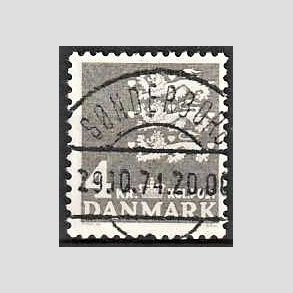 FRIMRKER DANMARK | 1969 - AFA 487 - Rigsvben 4,00 Kr. gr - Lux Stemplet Snderborg