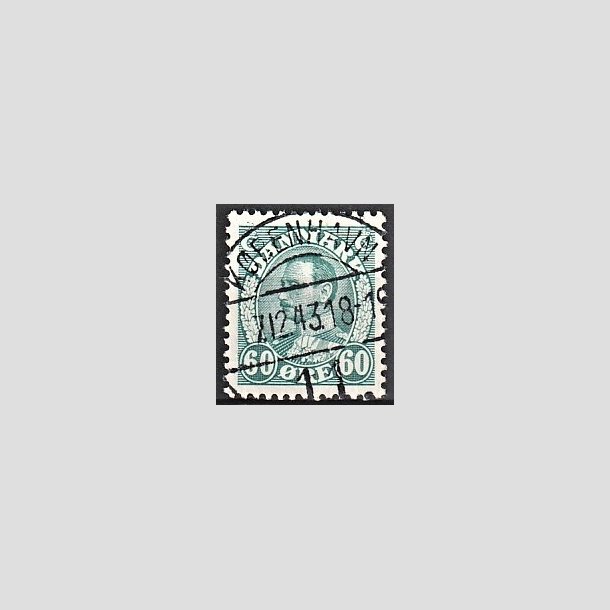 FRIMRKER DANMARK | 1934 - AFA 210 - Chr. X 60 re blgrn - Lux Stemplet