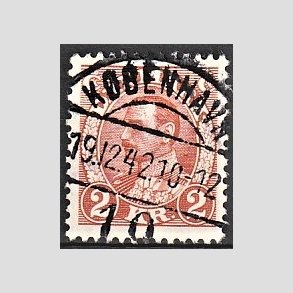 FRIMRKER DANMARK | 1934 - AFA 212 - Chr. X 2 Kr. brunrd - Lux Stemplet 