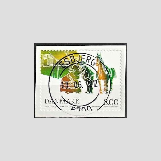 FRIMRKER DANMARK | 2012 - AFA 1713 - H.C. Andersens eventyr - 8,00 Kr. flerfarvet - Pragt Stemplet