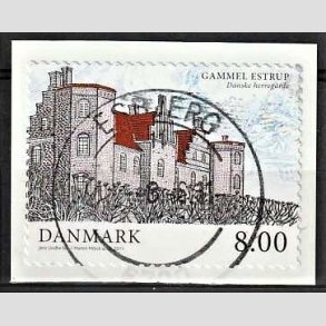 FRIM�RKER DANMARK | 2011 - AFA 1657 - Danske herreg�rde I - 8,00 Kr. flerfarvet - Pragt Stemplet