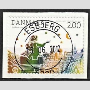 FRIM�RKER DANMARK | 2012 - AFA 1710 - H.C. Andersens eventyr - 2,00 Kr. flerfarvet - Pragt Stemplet