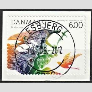 FRIM�RKER DANMARK | 2012 - AFA 1712 - H.C. Andersens eventyr - 6,00 Kr. flerfarvet - Pragt Stemplet