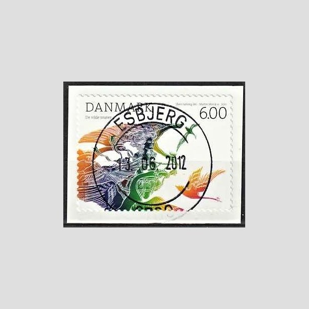 FRIMRKER DANMARK | 2012 - AFA 1712 - H.C. Andersens eventyr - 6,00 Kr. flerfarvet - Pragt Stemplet