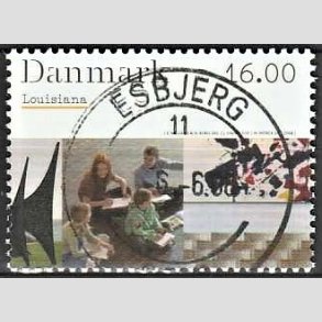 FRIM�RKER DANMARK | 2008 - AFA 1542 - Kunstmuseet Louisiana - 16,00 Kr. flerfarvet - Pragt Stemplet