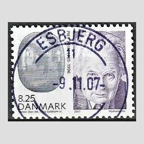 FRIM�RKER DANMARK | 2007 - AFA 1521 - Store danskere I - 8,25 Kr. flerfarvet - Lux Stemplet Esbjerg