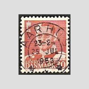 FRIMRKER DANMARK | 1952-53 - AFA 337 - Fr. IX 30 re rd - Lux Stemplet