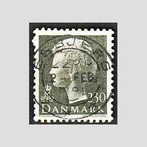 FRIMRKER DANMARK | 1981 - AFA 716 - Dronning Margrethe - 230 re sortgrn - Pragt Stemplet Esbjerg