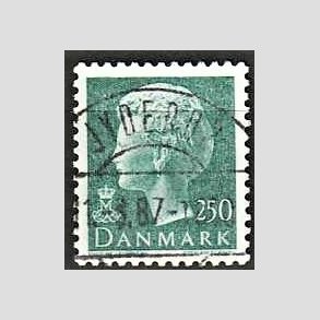 FRIMRKER DANMARK | 1981 - AFA 717 - Dronning Margrethe - 250 re blgrn - Pragt Stemplet