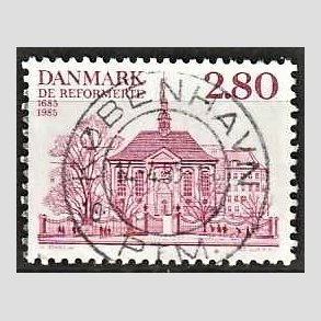 FRIM�RKER DANMARK | 1985 - AFA 825 - Reformerte meninghed 300 �r - 2,80 Kr. rosa - Pragt Stemplet