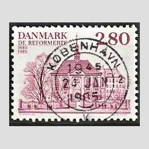FRIM�RKER DANMARK | 1985 - AFA 825 - Reformerte meninghed 300 �r - 2,80 Kr. rosa - Pragt Stemplet