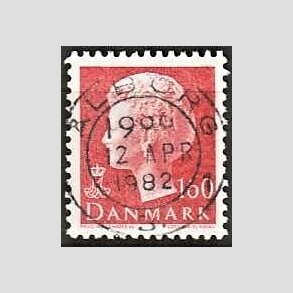 FRIMRKER DANMARK | 1981 - AFA 715 - Dronning Margrethe - 160 re rd - Pragt Stemplet