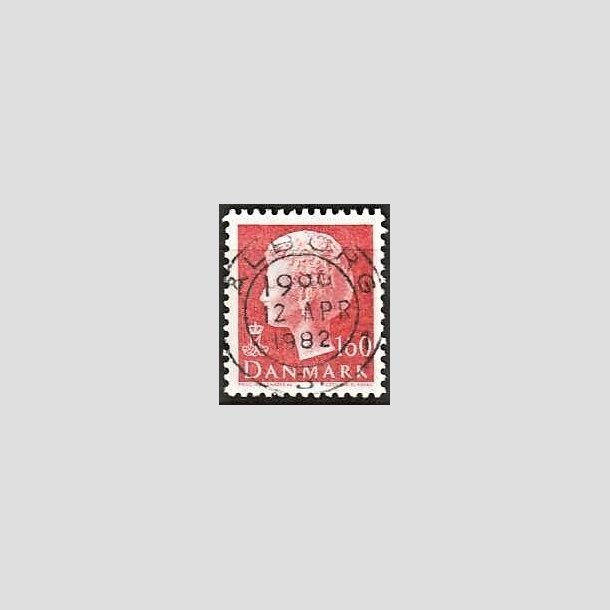 FRIMRKER DANMARK | 1981 - AFA 715 - Dronning Margrethe - 160 re rd - Pragt Stemplet