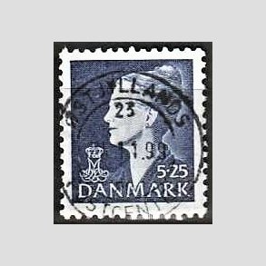 FRIMRKER DANMARK | 1997 - AFA 1155 - Dronning Margrethe - 5,25 Kr. bl - Lux Stemplet
