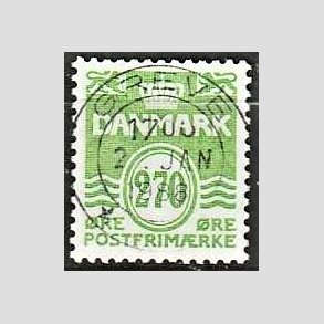 FRIM�RKER DANMARK | 1988 - AFA 894 - B�lgelinie - 270 �re lysgr�n - Pragt Stemplet Greve