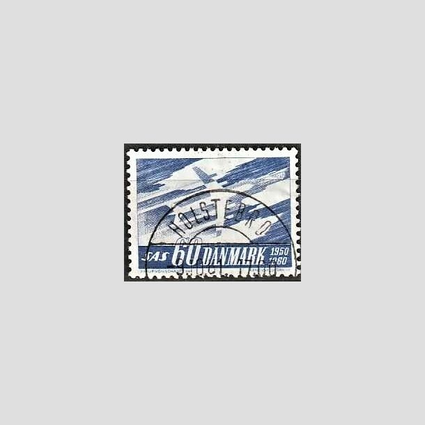 FRIMRKER DANMARK | 1961 - AFA 391 - SAS 10 rs jubilum - 60 re bl - Lux Stemplet