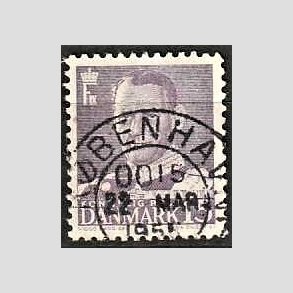 FRIMRKER DANMARK | 1950 - AFA 319 - Fr. IX 15 re grviolet - Lux Stemplet 