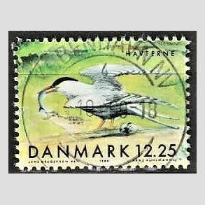 FRIM�RKER DANMARK | 1999 - AFA 1225a - Danske tr�kfugle - 12,25 Kr. Havterne - Pragt Stemplet