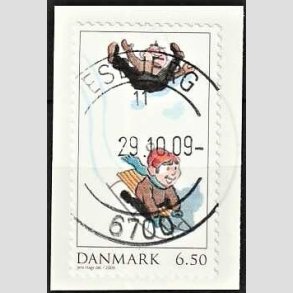 FRIM�RKER DANMARK | 2009 - AFA 1596 - Leg i sneen - 6,50 Kr. flerfarvet - Lux Stemplet