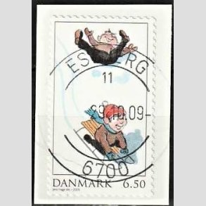 FRIM�RKER DANMARK | 2009 - AFA 1596 - Leg i sneen - 6,50 Kr. flerfarvet - Lux Stemplet Esbjerg