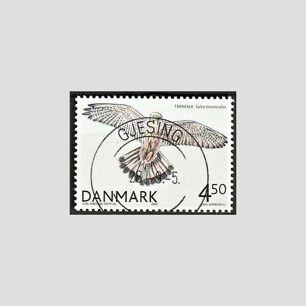 FRIMRKER DANMARK | 2004 - AFA 1409 - Rovfugle i Danmark - 4,50 Kr. Trnfalk - Pragt Stemplet