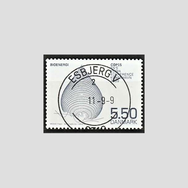 FRIMRKER DANMARK | 2009 - AFA 1568 - COP15 - 5,50 Kr. flerfarvet - Pragt Stemplet