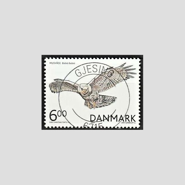 FRIMRKER DANMARK | 2004 - AFA 1411 - Rovfugle i Danmark - 6,00 Kr. Musvge - Pragt Stemplet