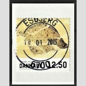 FRIM�RKER DANMARK | 2013 - AFA 1728 - Fisk - 12,50 Kr. skrubbe - Pragt Stemplet