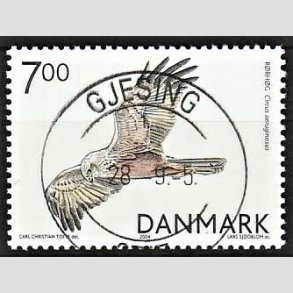 FRIM�RKER DANMARK | 2004 - AFA 1412 - Rovfugle i Danmark - 7,00 Kr. R�rh�g - Pragt Stemplet Gjesing