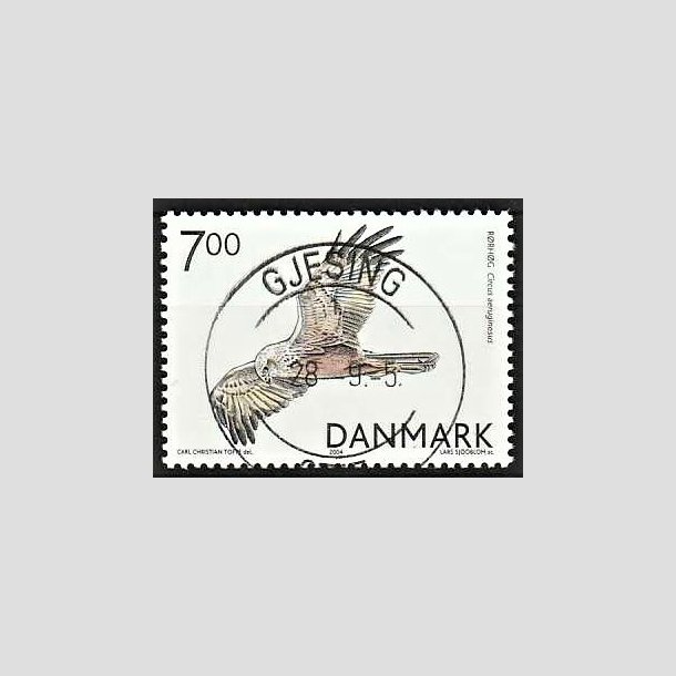 FRIMRKER DANMARK | 2004 - AFA 1412 - Rovfugle i Danmark - 7,00 Kr. Rrhg - Pragt Stemplet Gjesing