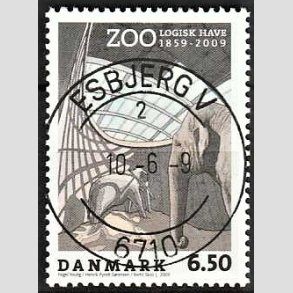 FRIM�RKER DANMARK | 2009 - AFA 1579 - Zoologisk Have - 6,50 Kr. flerfarvet - Lux Stemplet
