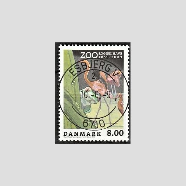 FRIMRKER DANMARK | 2009 - AFA 1580 - Zoologisk Have - 8,00 Kr. flerfarvet - Lux Stemplet