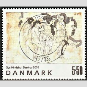 FRIMRKER DANMARK | 2003 - AFA 1361 - Frimrkekunst 6. - 5,50 Kr. Sys Hindsbo - Pragt Stemplet