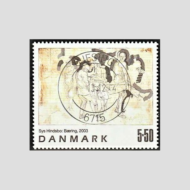 FRIMRKER DANMARK | 2003 - AFA 1361 - Frimrkekunst 6. - 5,50 Kr. Sys Hindsbo - Pragt Stemplet