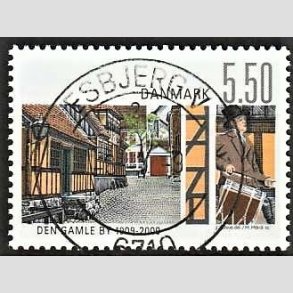 FRIM�RKER DANMARK | 2009 - AFA 1563 - Den gamle by - 5,50 Kr. flerfarvet - Pragt Stemplet