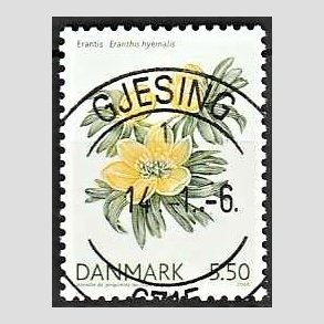 FRIM�RKER DANMARK | 2006 - AFA 1456 - For�rsblomster - 5,50 Kr. Erantis - Pragt Stemplet