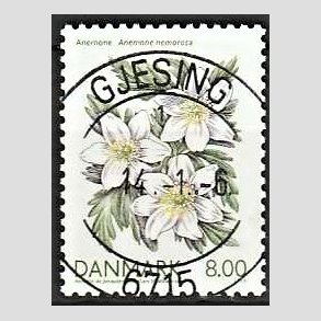 FRIM�RKER DANMARK | 2006 - AFA 1458 - For�rsblomster - 8,00 Kr. Anemone - Pragt Stemplet Gjesing