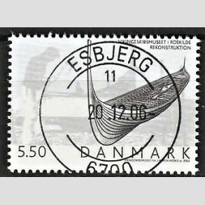 FRIM�RKER DANMARK | 2004 - AFA 1401 - Vikingeskibsmuseet - 5,50 Kr. Udstilling - Pragt Stemplet