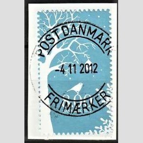 FRIM�RKER DANMARK | 2012 - AFA 1722 - Vinter - 8,00 Kr. flerfarvet - Pragt Stemplet