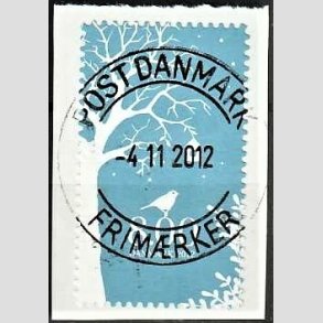 FRIM�RKER DANMARK | 2012 - AFA 1722 - Vinter - 8,00 Kr. flerfarvet - Pragt Stemplet