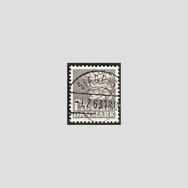 FRIMRKER DANMARK | 1962 - AFA 403 - Rigsvben 1,20 Kr. gr - Lux Stemplet Slagelse