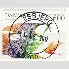 FRIM�RKER DANMARK | 2012 - AFA 1712a - H.C. Andersens eventyr - 6,00 Kr. flerfarvet - Pragt Stemplet