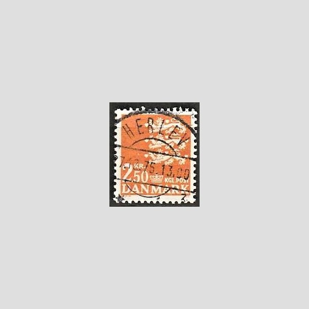 FRIMRKER DANMARK | 1972 - AFA 528 - Rigsvben 2,50 Kr. orange - Lux Stemplet