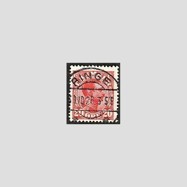 FRIMRKER DANMARK | 1925-26 - AFA 147 - Chr. X 20 re rd - Lux Stemplet