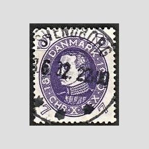 FRIMRKER DANMARK | 1930 - AFA 187 - Chr. X 60 r 7 re violet - Lux Stemplet 