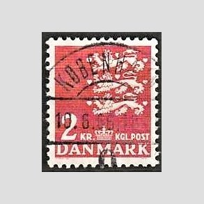 FRIMRKER DANMARK | 1946-47 - AFA 294 - Rigsvben 2 Kr. rd - Lux Stemplet