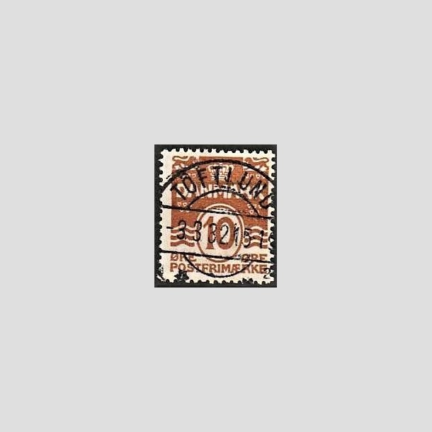 FRIMRKER DANMARK | 1930 - AFA 185 - Blgelinie 10 re brun - Lux Stemplet Toftlund